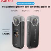 (Ready Stock) Insta360 one x2 silicone case 360 Video Camera clear lens protective cover shell dustproof cap hard case accessories