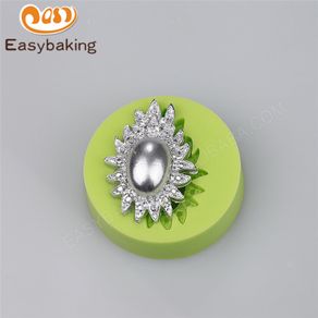 Beautiful Jewelry Shape Handmade-soap Silicone Arts Mold Wedding Cake Decoration Pastry Tools Polymer Clay Candy Wilton