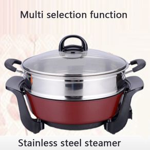 Electric Wok Home Multi-function Electric Frying Pan Electric Skillet  Smokeless Non-stick Cooker Thickened Electric