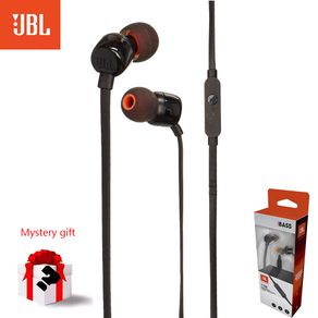 JBL TUNE 110 Wired In-ear Earphones 3.5mm Stereo Music Earbuds Sports Headset with Microphone Deep Bass Earphone JBL T110