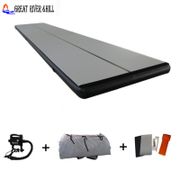 cheap  power inflatable flooring  outdoor fitness mat air track mat for sale with free pump 6m x 1.8m x 0.1m