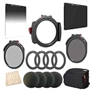 Haida M10 Christmas Kit M10 Filter Holder, 67, 72, 77, 82mm Adapters with caps, Drop in CPL, Red Diamond 100mm ND 3.0 and 100mm Soft Edge 0.9 Grad, M10 Filter Bag, Bonus Drop-in NanoPro ND1.8 Filter