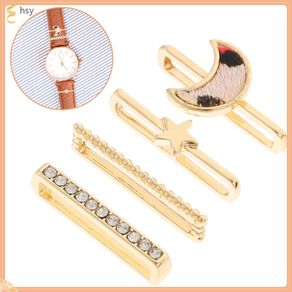 4 Pcs Watch Straps Decorative Ring Band Charms Nails Alloy huyisheng