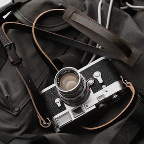 Mr.stone Handmade Genuine Leather Camera Strap Camera Shoulder Sling Belt (Vintage old)