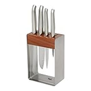 Ginsu Kiso Dishwasher Safe Black 14 Piece Knife Set Block, 9 W x 15 H x  5 D