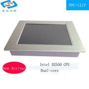 12.1 Inch fanless Industrial Panel pc with 2*lan 3*usb Resistance touch screen All in one pc with rs485 for printer