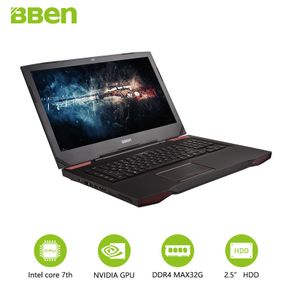BBEN G17 17.3 Inch Laptop 16G RAM 256G SSD 1TB HDD Ultrabook  Windows10 Intel I7 7700HQ Nvidia GDDR5 6G RAM FHD Backlit Keyboard