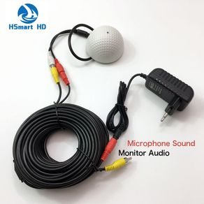 Mic Audio Cctv Microphone Cable 12v Dc