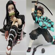 Anime Kamado Nezuko Kimetsu no Yaiba Figurine Demon Slayer Kamado Tanjirou Action Figures Model PVC Toys