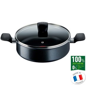 Tefal START'EASY Titanium Induction Nonstick Saute Pan (24cm) Dishwasher Oven Safe No PFOA Black