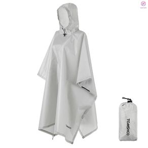 Multifunctional Lightweight Raincoat with Hood Hiking Cycling Rain Cover Poncho Rain Coat Outdoor Camping Tent Mat