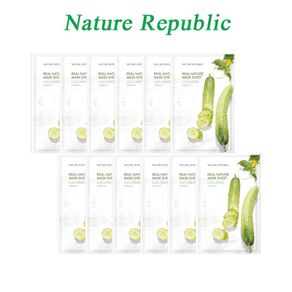 Nature Republic Real Nature Mask Sheet 23ml（Cucumber*10p）