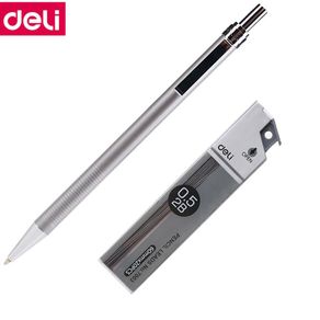 Deli S713 Mechanical Pencil set 2B 0.5mm,inclue 20 leads,School Office Student Stationery Press Automatic Pencil Gift set