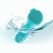 Electric Silicone Facial Cleanser Brush Portable 3D Face Cleaning Vibration Massage Face Washing Skin Care Tool with Handle