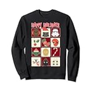 Star Wars Christmas Group Holiday Icons Box Up Sweatshirt