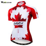 Weimostar France UK Canada Mexico Team Cycling Jersey Women Summer Pro Mountain Bicycle Clothing Quick Dry MTB Bike Jersey Shirt