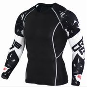 Quick Dry Compression Men's Long Sleeve T-Shirts Running Shirt Fitness Tight Tennis Soccer Jersey Gym Demix Sportswear