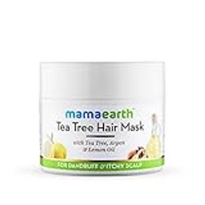 Mamaearth Anti-Dandruff Tea Tree Hair Mask with Tea Tree and Lemon Oil for Danrduff Control and Itch Treatement, 200ml
