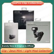 【Fast Deilvery】GoPro ZEUS MINI Magnetic Swivel Clip Light Waterproof Rechargeable 360° Rotation Mount Compatible Original Accessory Universal
