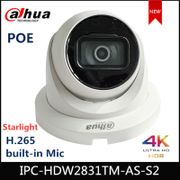 Dahua 8MP POE IP Camera H.265 Eyeball Camera 4k Night Vision P2P Motion Detection ONVIF For PoE NVR IPC-HDW2831TM-AS-S2