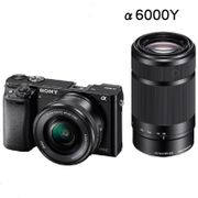 New Sony ILCE-6000 A6000Y A6000 24.3 MP Digital Camera Body & 16-50mm & 55-210mm Lens BLACK
