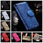 Casing For iPhone 12 13 pro Max mini Flip Cover Embossed Flower Wallet Leather Leather box With Card Slot Strap Phone Cases for iPhone12 iPhone13