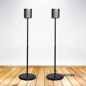 (1 pair=2pcs) SO-F1 95cm-117cm round columu base adjustable surround sound speaker floor stand MOUNT holder sonos play 1