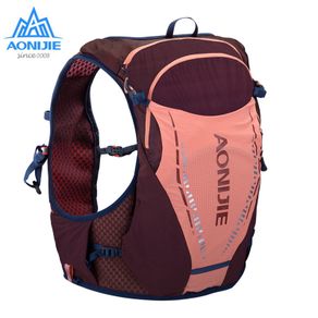 AONIJIE 10L Outdoor Backpack Ultralight Hydration Pack Running Vest Waterproof Bags Free Water Flasks For Camping Hiking