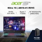 [Ryzen 7 7735HS and NVIDIA RTX4070] Acer Nitro 16 AN16-41-R0VC 16-inch WQXGA IPS 165Hz Gaming Laptop
