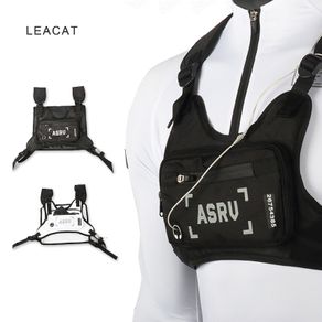 Functional Tactical Chest Bag For Men Women Trendy Bullet Hip Hop Vest  Streetwear Bag Waist Pack female Black Wild Chest Rig Bag