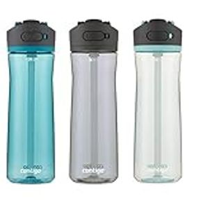 Contigo Aubrey Kids Stainless Steel Water Bottle with Spill-Proof Lid,  Cleanable 13oz Kids Water Bottle Keeps Drinks Cold up to 14 Hours,  Taro/Juniper