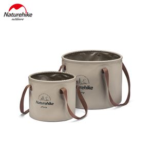 Naturehike Outdoor Foldable Round Bucket 10L/20L Ultralight Travel Camping Water Storage Bucket Basin Tank PVC Portable Daily