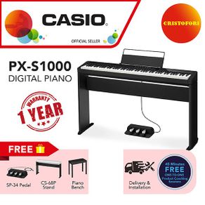 CASIO PX-S1000 Digital Piano Assorted Colors with Bench PXS1000