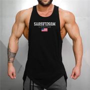 Muscleguys fashion cotton sleeveless shirts tank top men Fitness shirt mens singlet Bodybuilding workout gyms vest fitness men
