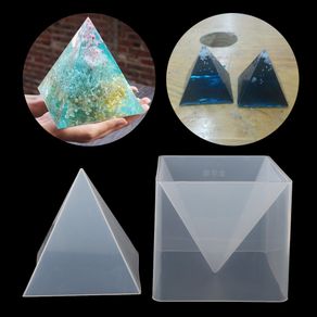 ♠♠Super Pyramid Silicone Mould Resin Craft Jewelry Crystal Mold