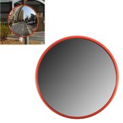 30Cm Wide Angle Security Road Mirror Curved for Indoor Burglar Outdoor Safurance Roadway Safety Traffic Signal Convex Mirror(Ora