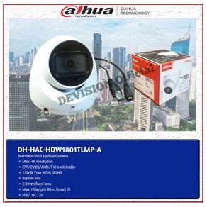 Dahua 8MP CCTV CAMERA HDW1810TLMP-A BUILT IN MIC AUDIO HDCVI
