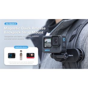 Ulanzi Go Quick II Magnetic Backpack Mount With Release Anti-Slip Silicone Clip
