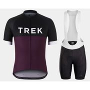 Quick Dry Mountain Bike Breathable  Short Sleeve Black Cycling Jersey And Bib Shorts Set For Men