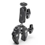 MIP Ulanzi R094 Multi-functional Super Clamp Ball Mount Clamp Dual 360° Rotatable Ballhead Aluminum Alloy with 1/4 Inch Screw 3/8 Inch Thread 1.5kg Load Bearing