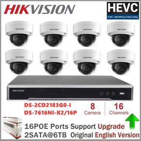 Hikvision DS-2CD2183G0-I 8MP IP Camera CCTV Video Surveillance Security Camera 16CH 4K Network POE NVR Kit