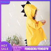 【FH】Kids raincoat Cute Little Dinosaur Waterproof Polyester Rain Coat Boy Children Girls Kindergarten Student Baby Raincoat ❃❁