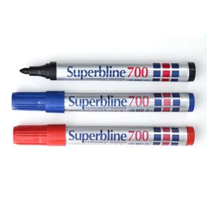 Waterproof Permanent Marker Pen Plastic Single Head Marker Oily Pen Ink Refillable Big Head Signature Pen  Black Red Blue Color