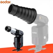 Godox AD-S9 Aluminum Alloy Camera Flash Conical Studio Snoot with Honeycomb Grid for Witstro AD200 AD180 AD360 Flash Speedlite