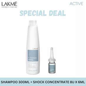 K.Therapy Active Bundle – Shampoo 300ml + Shock Concentrate 8U X 6ml