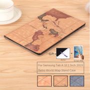 World Map Flip Stand Leather Magnet Funda Capa Shell Cover Capa Case For Samsung Galaxy Tab A 10.1 Inch 2019 T515 T510 SM-T515