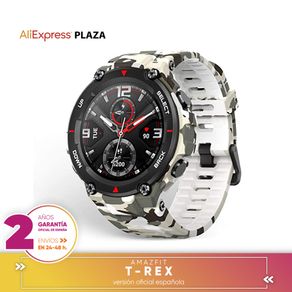 [Official Spanish guarantee version] Amazfit T-Rex sports Smartwatch watch 20 days battery, 12 military certificates, 14 modes