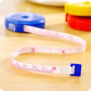 Automatic telescopic 1.5M small tape measure plastic measuring clothing  tape measure three circumference soft ruler