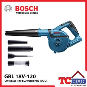 BOSCH GBL 18V-120 CORDLESS 18V BLOWER BARE UNIT/ COMES WITH NO BATTERY AND CHARGER