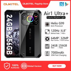IIIF150 Air1 Ultra+（24GB 256GB  Helio G99 64MP 6.8" FHD+ 120Hz 7000mAh Ultra-thin Handphone） Rugged Mobilies phone